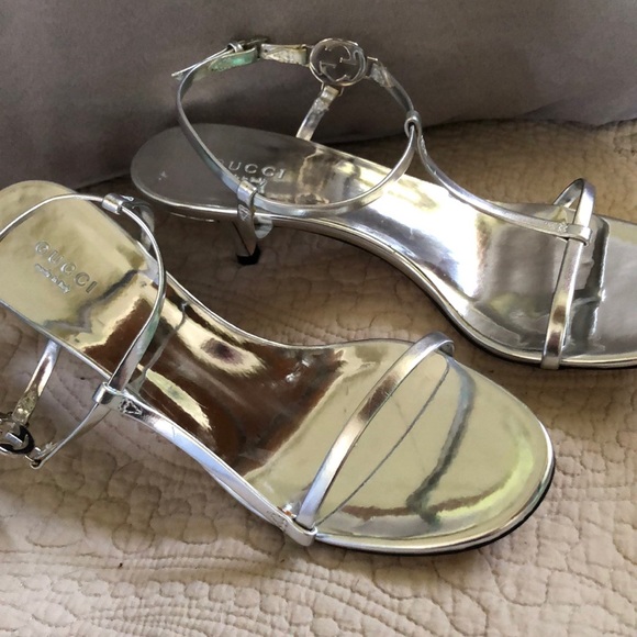 Gucci Shoes - Silver sandal